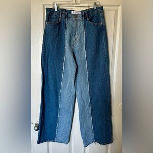 Sam Edelman Wide Leg Dual Blue Jeans - 31